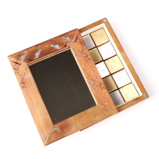 LARGE WOODEN MIRROR BOX