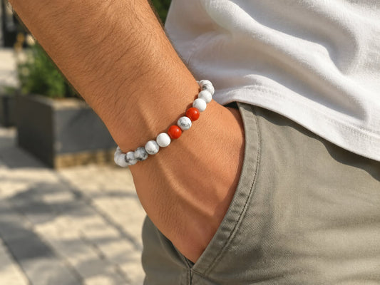 BRACELET STONE  Howlite.