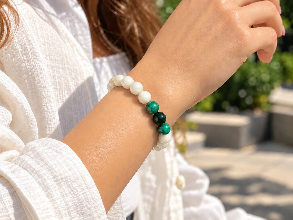 bracelet Malachite stone