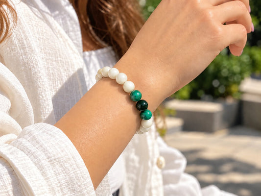 bracelet Malachite stone